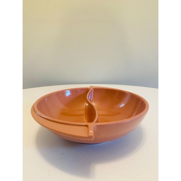 Vintage Boonton Pink Divided Serving Bowl, Melmac Vegetable Serving Bowl, Boonto - Picture 4 of 8